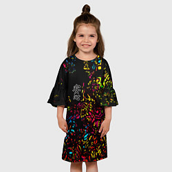Платье клеш для девочки Душевное спокойствие, цвет: 3D-принт — фото 2