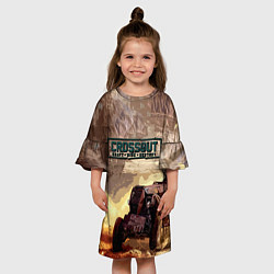 Платье клеш для девочки CROSSOUT 2021, цвет: 3D-принт — фото 2