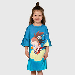 Платье клеш для девочки Baby Goku, цвет: 3D-принт — фото 2