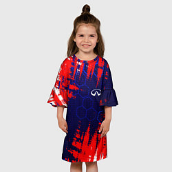 Платье клеш для девочки INFINITI - HI TECH ТЕХНОЛОГИИ, цвет: 3D-принт — фото 2