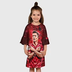 Платье клеш для девочки Левандовски Lewandowski 9, цвет: 3D-принт — фото 2