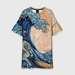 Платье клеш для девочки Indian Ocean psychedelics, цвет: 3D-принт