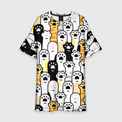 Детское платье КОШАЧИЬ ЛАПЫ