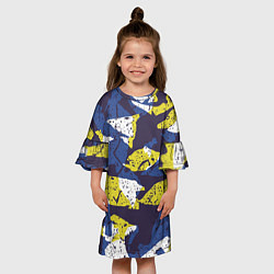 Платье клеш для девочки Пятна, цвет: 3D-принт — фото 2