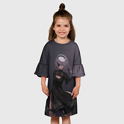 Платье клеш для девочки Nier, цвет: 3D-принт — фото 2