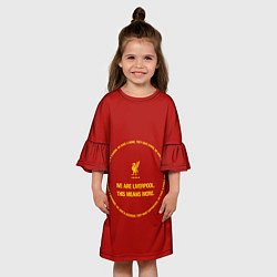 Платье клеш для девочки LIVERPOOL, цвет: 3D-принт — фото 2