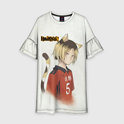 Платье клеш для девочки Кенма Козуме Haikyuu!!, цвет: 3D-принт