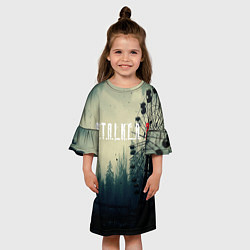 Платье клеш для девочки СТАЛКЕРSTALKER 2 КУАРУСЕЛЬ, цвет: 3D-принт — фото 2