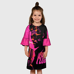 Платье клеш для девочки Тайлер Дёрден с динамитом, цвет: 3D-принт — фото 2