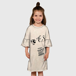 Платье клеш для девочки P S ДДТ, цвет: 3D-принт — фото 2