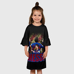 Платье клеш для девочки МЕССИ MESSI, цвет: 3D-принт — фото 2