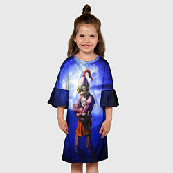 Платье клеш для девочки Abe, цвет: 3D-принт — фото 2