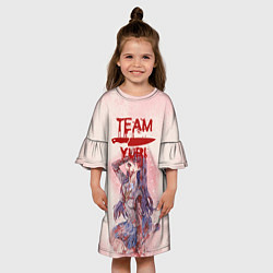 Платье клеш для девочки Team Yuri Доки Доки спини, цвет: 3D-принт — фото 2