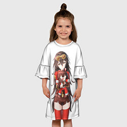 Платье клеш для девочки Эмбер из Genshin Impact, цвет: 3D-принт — фото 2