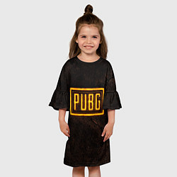 Платье клеш для девочки PUBG ПАБГ NEON, цвет: 3D-принт — фото 2