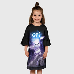 Платье клеш для девочки Ori, цвет: 3D-принт — фото 2