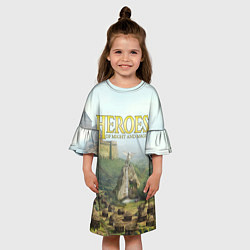 Платье клеш для девочки Оплот Heroes of Might and Magic 3 Z, цвет: 3D-принт — фото 2
