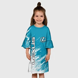 Платье клеш для девочки Лексус Lexus, цвет: 3D-принт — фото 2