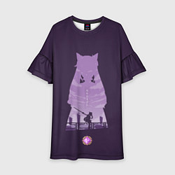 Платье клеш для девочки КЭ ЦИН KEQING, цвет: 3D-принт