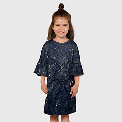 Платье клеш для девочки Трещинаразлом, цвет: 3D-принт — фото 2