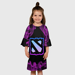 Платье клеш для девочки Дота - Dota 2, цвет: 3D-принт — фото 2