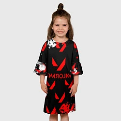 Платье клеш для девочки Valorant,, цвет: 3D-принт — фото 2