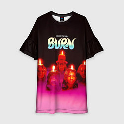 Платье клеш для девочки Deep Purple - Burn, цвет: 3D-принт