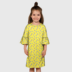 Платье клеш для девочки Pineapple Pattern, цвет: 3D-принт — фото 2
