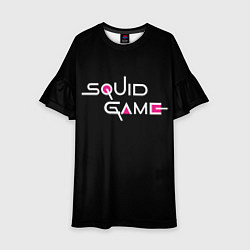 Платье клеш для девочки Squid Game, цвет: 3D-принт