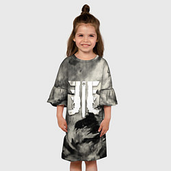 Платье клеш для девочки DESTINY 2 ТЁМНЫЕ СИЛЫ CAYDE 6, цвет: 3D-принт — фото 2