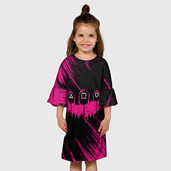 Платье клеш для девочки СТРАЖИ В МАСКАХ, цвет: 3D-принт — фото 2