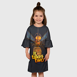 Платье клеш для девочки It Takes Two БОСС КОРОЛЕВА ОС, цвет: 3D-принт — фото 2