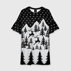 Детское платье Северные Олени в Горах