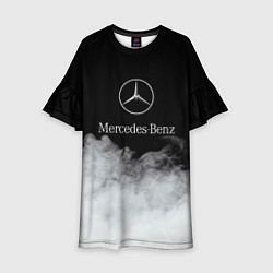 Платье клеш для девочки Mercedes-Benz Облака, цвет: 3D-принт