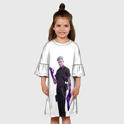 Платье клеш для девочки Главарь Мидас, цвет: 3D-принт — фото 2