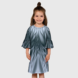 Платье клеш для девочки Лучи Абстракция, цвет: 3D-принт — фото 2
