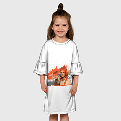 Платье клеш для девочки Lockdown - Лилу Даллас, цвет: 3D-принт — фото 2
