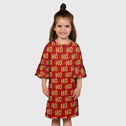 Платье клеш для девочки HO-HO-HO, цвет: 3D-принт — фото 2