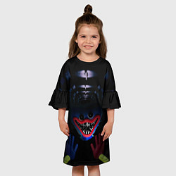 Платье клеш для девочки Монстр Хагги Вагги, цвет: 3D-принт — фото 2