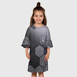 Платье клеш для девочки Mercedes-Benz vanguard pattern, цвет: 3D-принт — фото 2