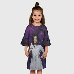 Платье клеш для девочки Ольга Бузова -она такая одна!, цвет: 3D-принт — фото 2