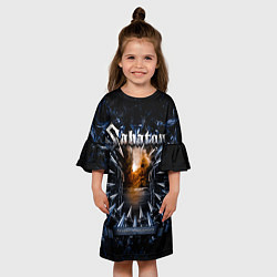 Платье клеш для девочки Attero Dominatus - Sabaton, цвет: 3D-принт — фото 2