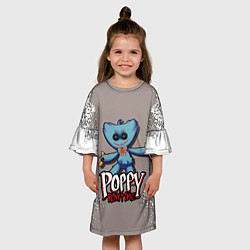 Платье клеш для девочки POPPY PLAYTIME GAME, цвет: 3D-принт — фото 2