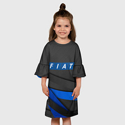 Платье клеш для девочки FIAT SPORT ФИАТ СПОРТ, цвет: 3D-принт — фото 2