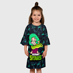 Платье клеш для девочки Лола рисунок, цвет: 3D-принт — фото 2