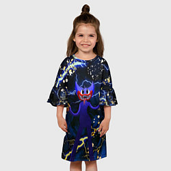 Платье клеш для девочки Poppy Playtime Monster, цвет: 3D-принт — фото 2