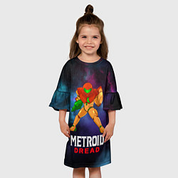 Платье клеш для девочки Varia Suit 2D Metroid, цвет: 3D-принт — фото 2