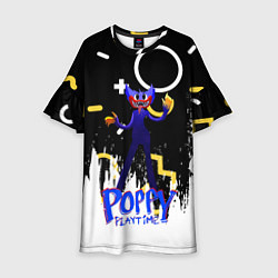 Платье клеш для девочки Poppy Playtime Фигурки, цвет: 3D-принт