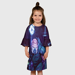 Платье клеш для девочки XCOM 2 War of the Chosen, цвет: 3D-принт — фото 2