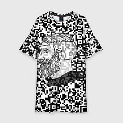 Платье клеш для девочки QR-code Nordic Gamer, цвет: 3D-принт